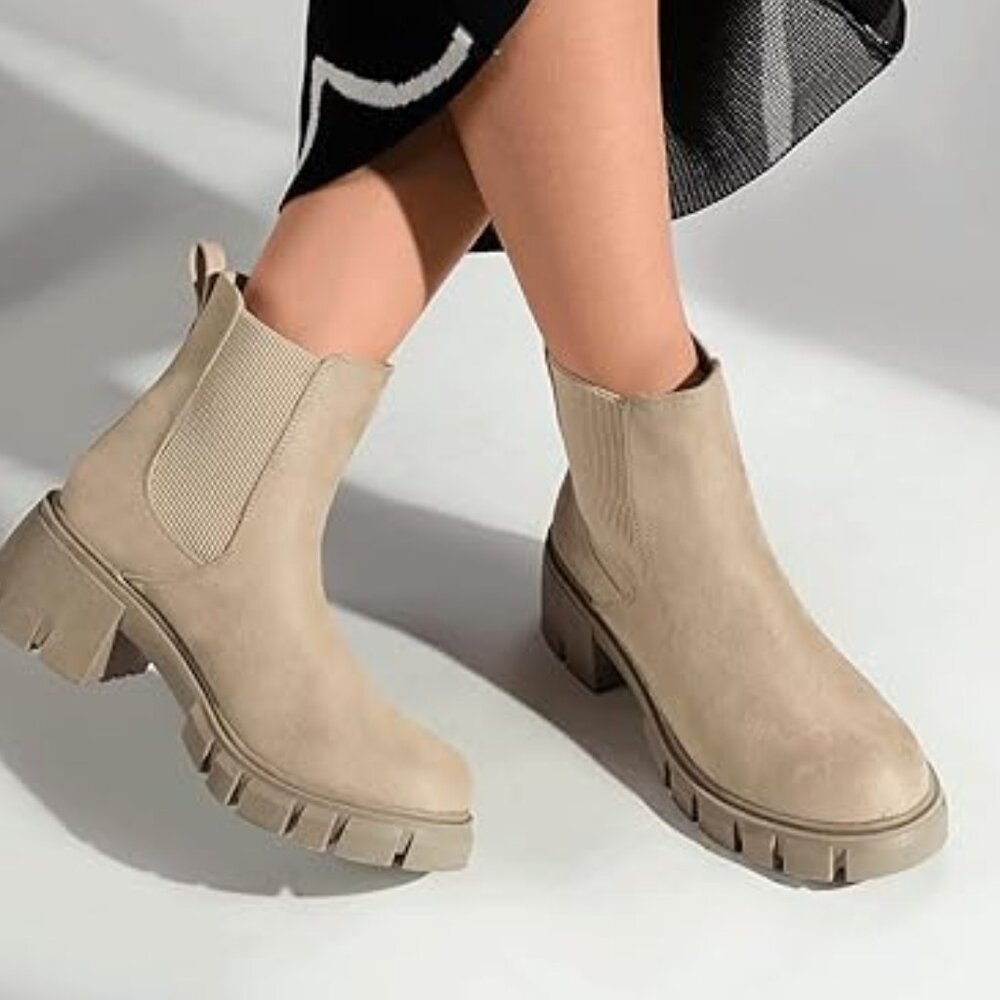 19 - NIB Chelsea Boots Women Ankle Boots - Picture 4 of 5